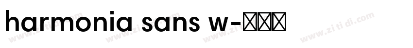 harmonia sans w字体转换